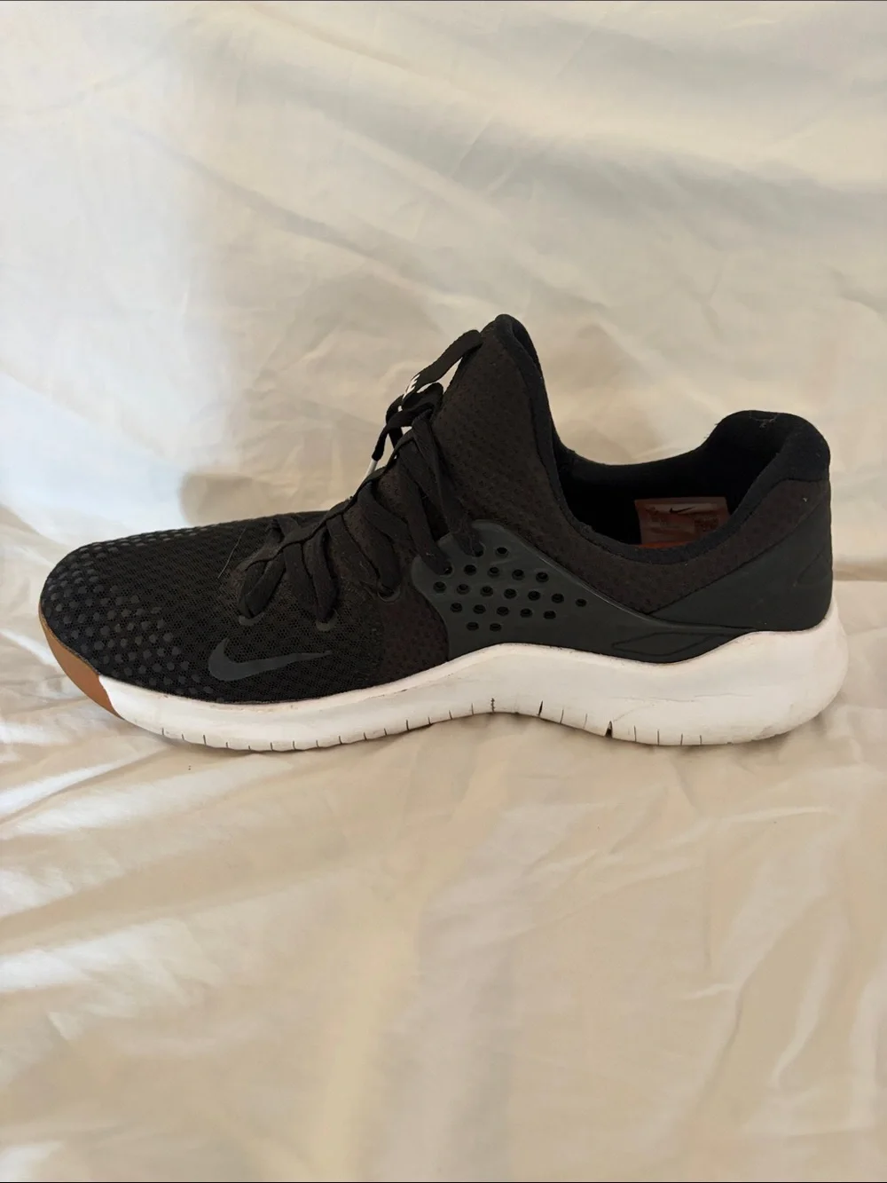 Nike Black and Brown Knit Running Shoes